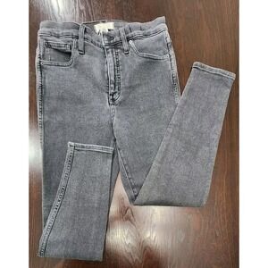 Madewell 10” High-Rise Skinny Jeans‎ Women's Size 29 Black Denim